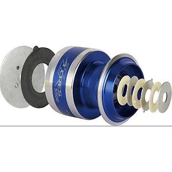 Okuma Azores-10000P Blue 8+1BB Olta Makinesi