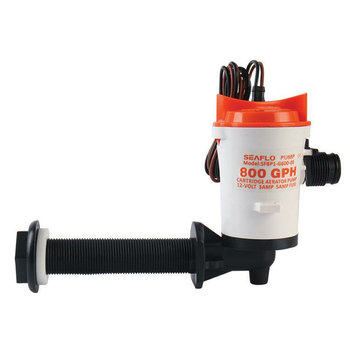 SEAFLO LVAR POMPASI 800 GPH 90 DERECE 12 V - 3 A HORTUM IKILI :19 mm