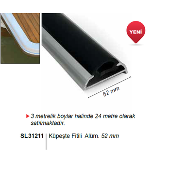 KÜPEŞTE FİTİLİ ALÜMİNYUM 52mm