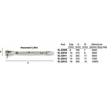 14 mm NORSMENL LFTN TEL 08mm