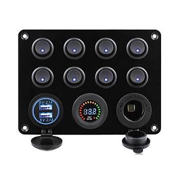 BFY 8'L�   SWITCH PANEL I�IKLI �ARJ-VOLT-USB