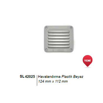 PLASTK HAVALANDIRMA 124x112mm