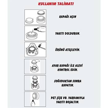 Naturehike LT01 Tanabilir Alkol Oca | Kamp Oca GOLD