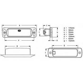 Hella Marine Sea Hawk Led g�verte ayd�nlatma lambas�