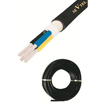 MAR�N YUVARLAK KABLO 1 x 4,0 mm /  S�YAH