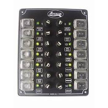 16 ANAHTARLI İZOLELİ KÜÇÜK EBATLI SWITCH PANEL