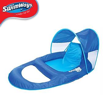 SWIMWAYS SPRING FLOAT RECLINER WITH CANOPY