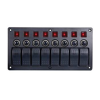 BFY 8'LI SWITCH PANEL OTOMAT�K S�GORTA VE I�IKLI