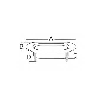LOA,PASLANMAZ ELK, AISI 316.145x97x32 mm