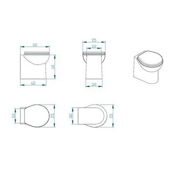 Smart 24V Beyaz Ta� Taharet Kitli Tuvalet