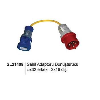 ENERJİ BESLEME,DÖNÜŞTÜRÜCÜ 5x32 FİŞ - 3x16A PRİZ
