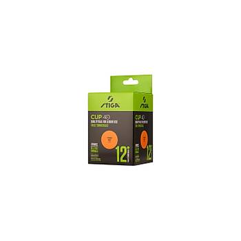 Stiga Table Tennis Ball Cup Pinpon Topu Turuncu 12li 1110-2503-12