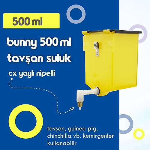 Bunny 500 ml Tav�an  ve Guinea Pig Suluk - CX Yayl� Nipel