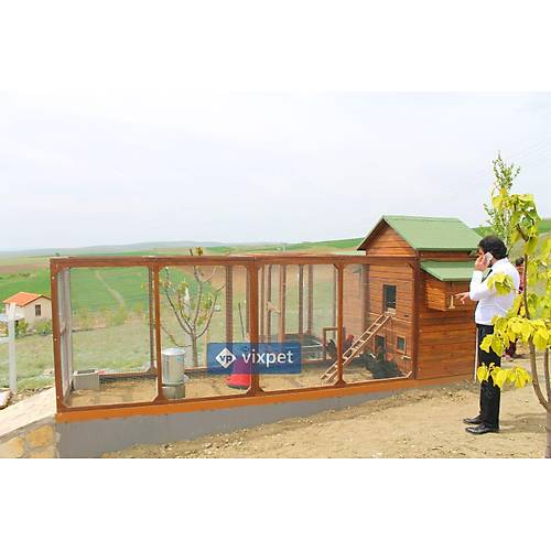 Kelebek Bah�eli Tavuk K�mesi 12 Tavuk Bar�nabilir + Bah�e Se�enekli