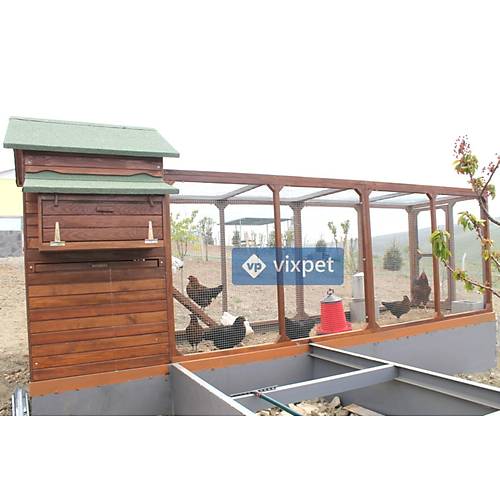 Kelebek Bah�eli Tavuk K�mesi 12 Tavuk Bar�nabilir + Bah�e Se�enekli