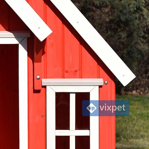 Lara Palas Pencereli Byk Boy Kpek Kulbesi 130x130x170