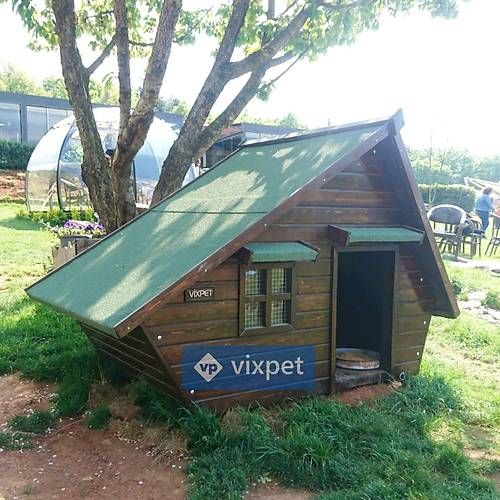 Martin Pencereli ve Sundurmal Kpek Kulbesi 200x100x130