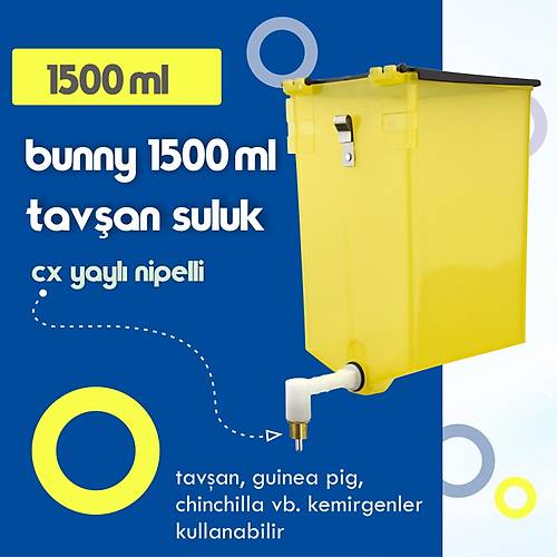 Bunny 1500 ml Tav�an  ve Guinea Pig Suluk - CX Yayl� Nipel
