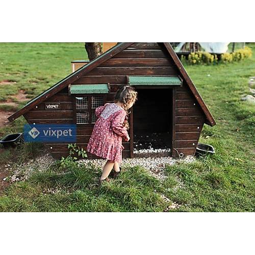 Martin Pencereli ve Sundurmal Kpek Kulbesi 200x100x130