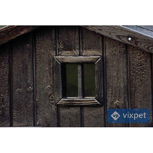 Shou Sugi Pencereli K�pek Kul�besi 100x100x110