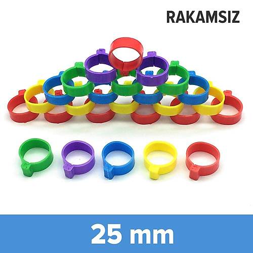 Hindi Kaz ve Brahma Tavu�u Ayak Klipsi 25 mm 10'lu Paket