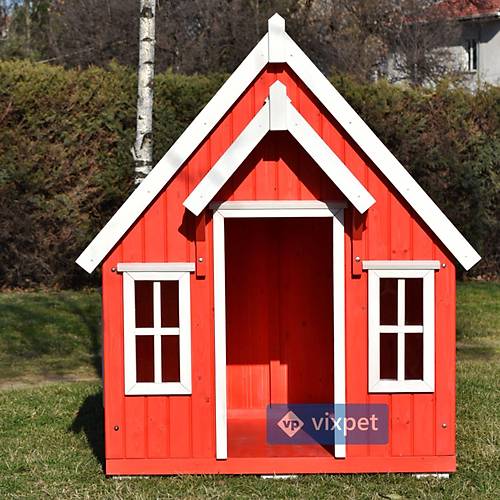 Lara Palas Pencereli Byk Boy Kpek Kulbesi 130x130x170