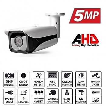 BegasPro OX-5550HD 5MP 3.6MM 4 Atom LED 5MD AHD Kamera
