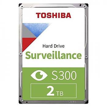 Toshiba S300 Surveillance 2TB 128MB 5400Rpm 3.5” SATA3 7/24 Güvenlik Diski