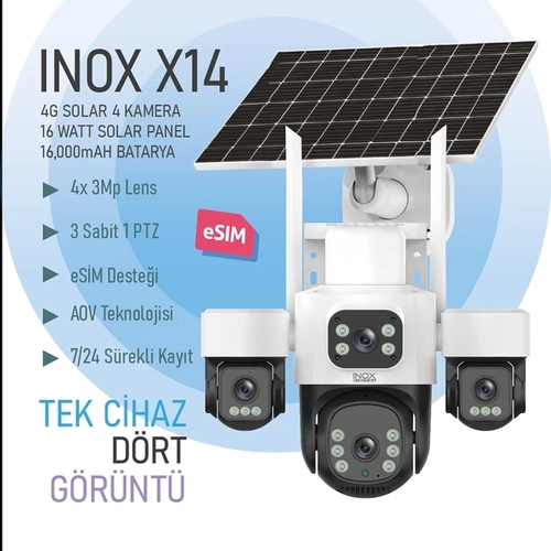 INOX-X14 4LENS ES�M SOLAR KAMERA