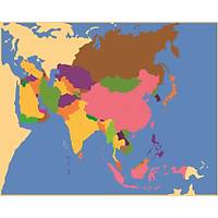 Coğrafi Materyaller - Asya Haritası