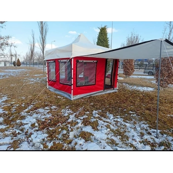 Demir skeletli Portatif Kamp Karavan adr 3x3