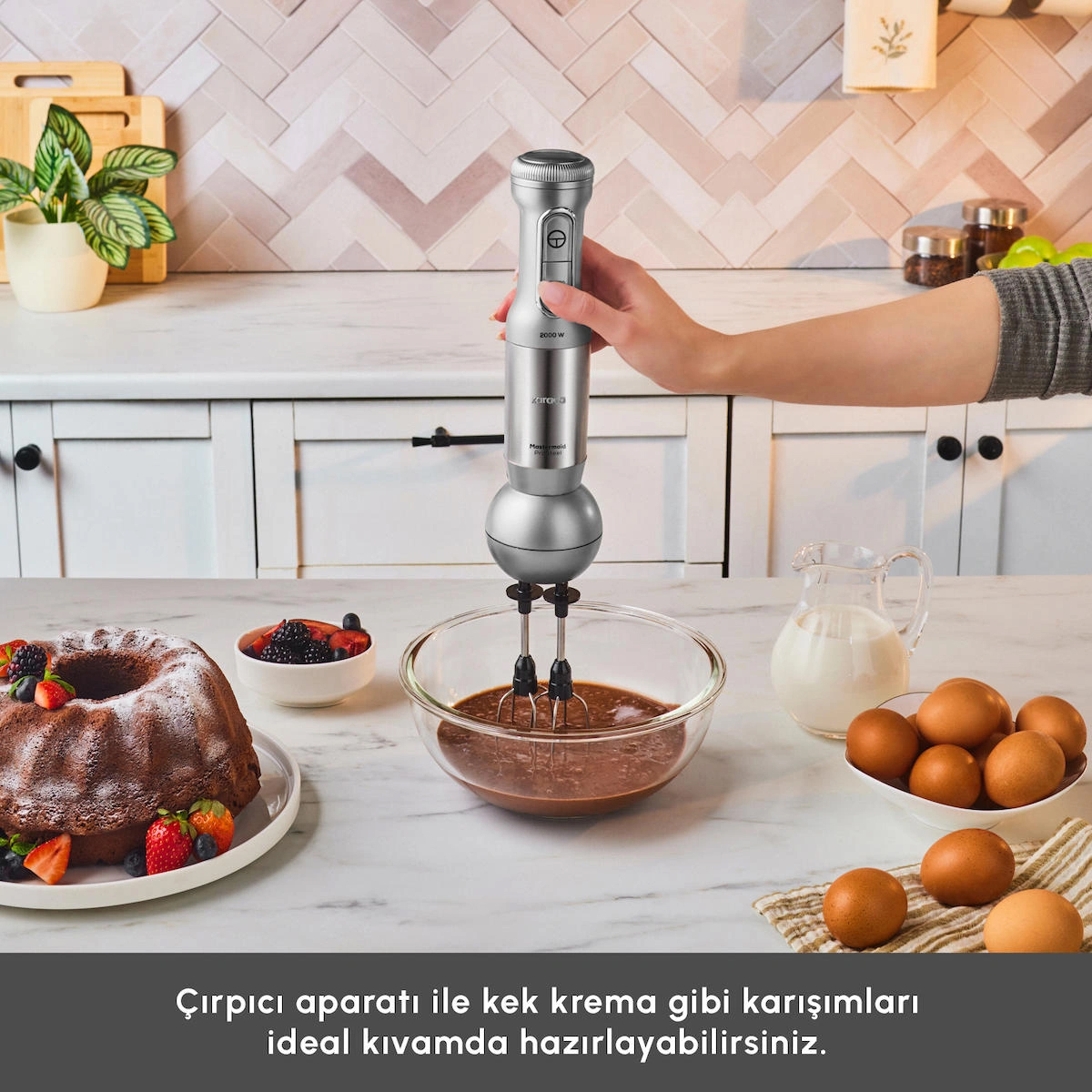 Karaca Mastermaid Prosteel Cam Mutfak Robotu Uzun Blender Ayaklı 6 Bıçaklı 2500 W Galaxy Grey