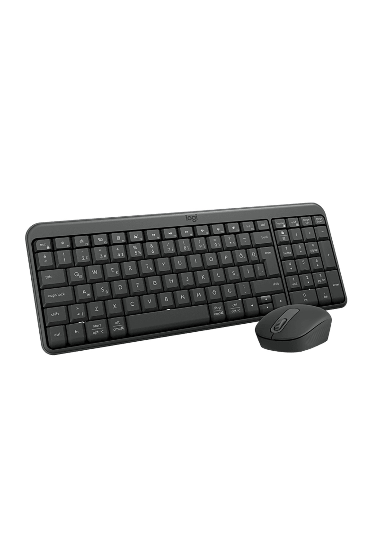 Logitech Logıtech MK250 Kablosuz Klavye Mouse Set-Grafıt