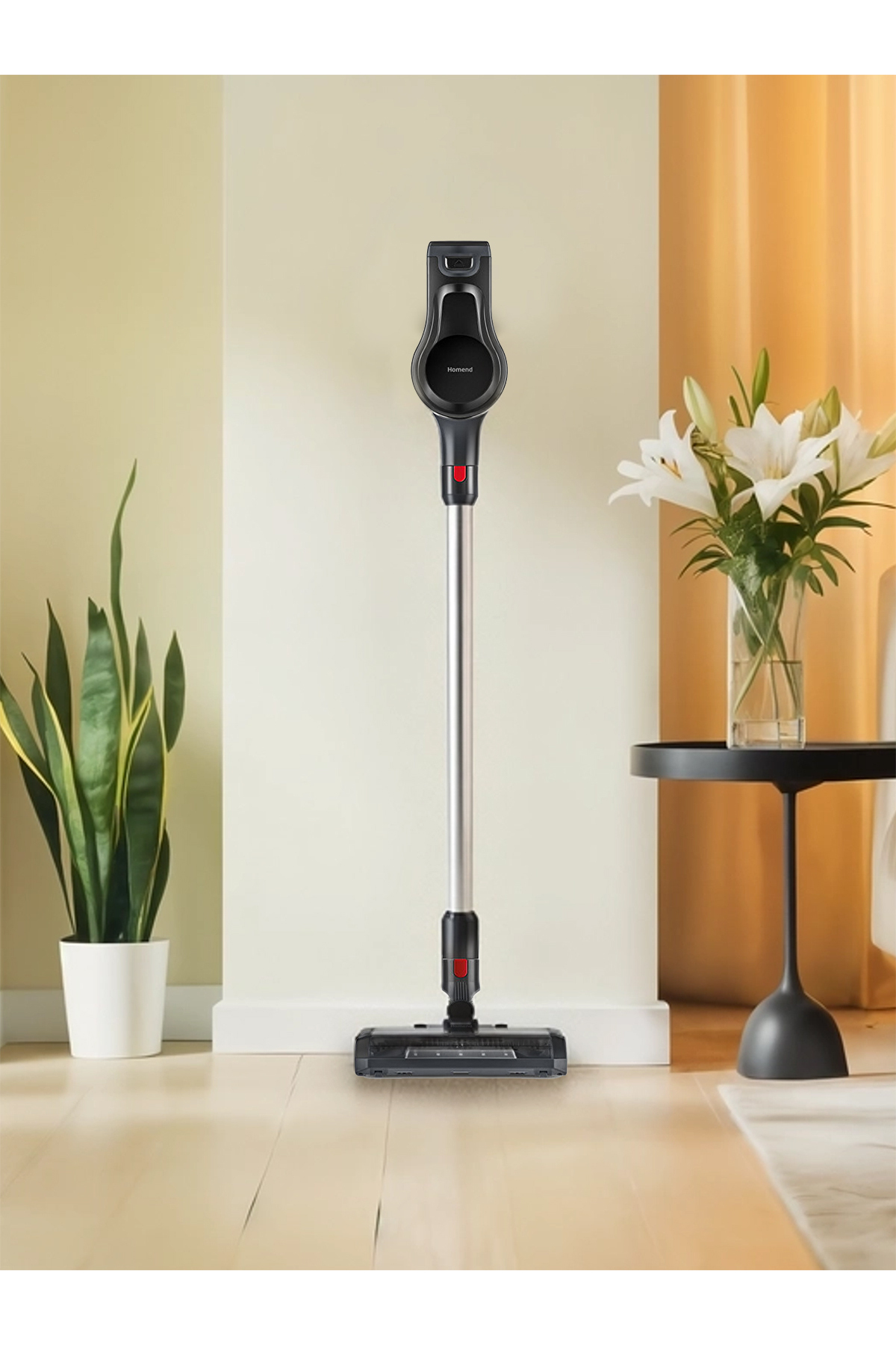 Homend Dustrider 1263H Dikey Süpürge Siyah Kırmızı