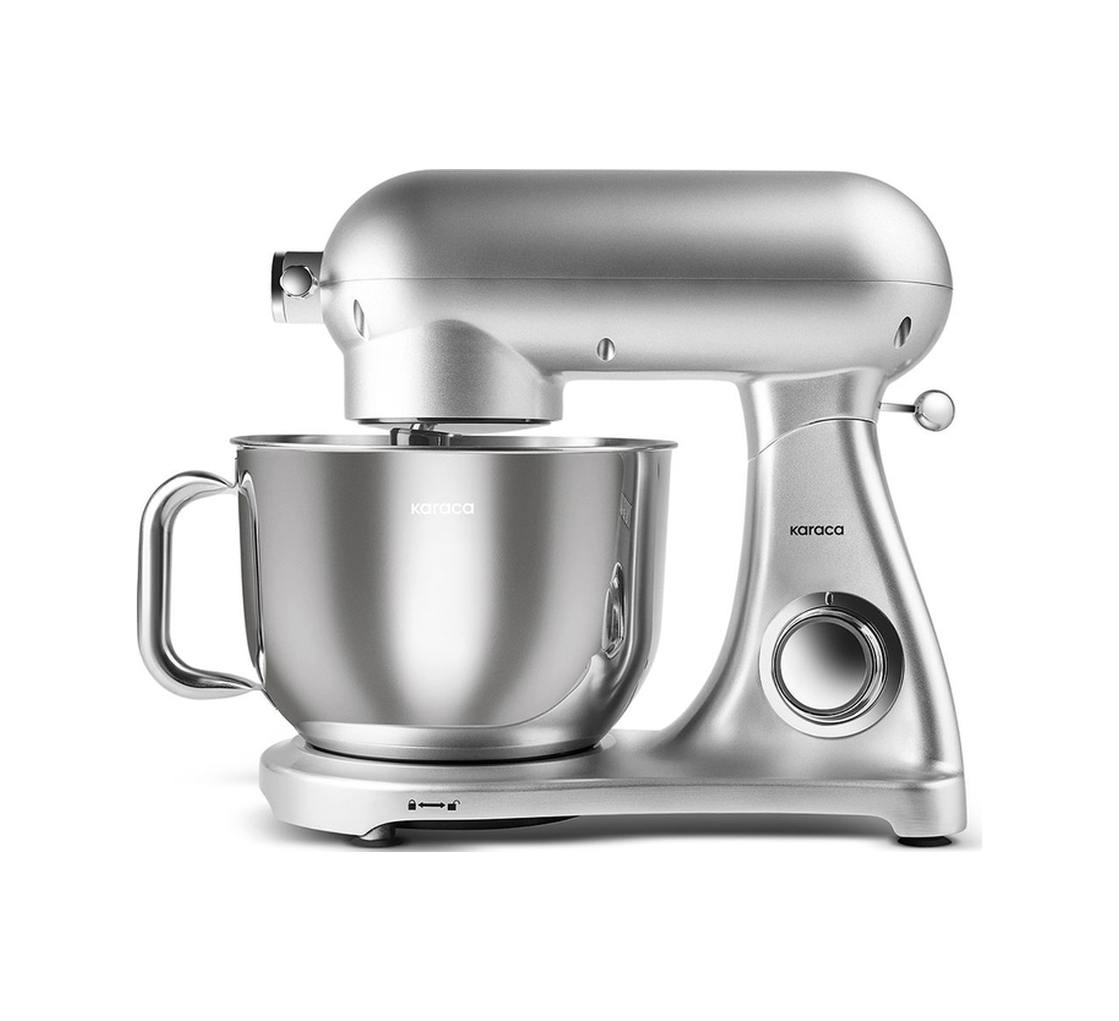 Karaca Powercast Chef 1800 W 6.2 LT Döküm Stand Mikser ve Mutfak Şefi Gümüş