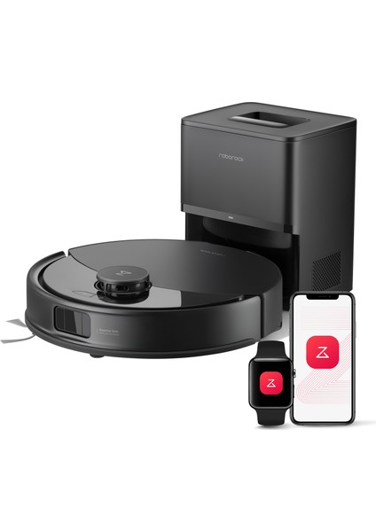 Roborock Q8 Max Pro Plus Siyah Çöp İstasyonlu Akıllı Robot Süpürge