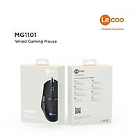 Lecoo MG1101 6400 DPI 8 Tuþlu Kablolu RGB LED Aydýnlatmalý Gaming Mouse Siyah