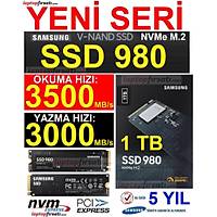 SAMSUNG SSD 980 1TB 3500MB/s-3000MB/s NVMe 1.4 PCIE GEN 3.0 X4 M.2 SSD MZ-V8V1T0BW (5 Yýl Samsung Türkiye Garantili)