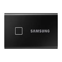 Samsung T7 Touch (Parmak Ýzi Þifreleme)  1TB USB 3.2 Gen 2 MU-PC1T0K/WW Taþýnabilir SSD Siyah (3 Yýl Samsung Türkiye Garantili)