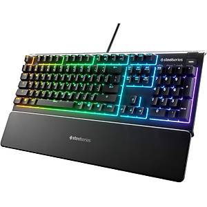 SteelSeries Apex 3 IP32 RGB Q T�rk�e Kablolu Oyuncu Klavyesi SSK64808