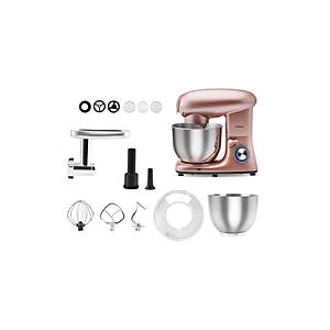 Karaca Multichef Pembe Stand Mikser Rosegold Mutfak �efi 1900W 5,5 Lt (K�yma �ekme /Sucuk-Sosis/��li K�fte Aparatl�)