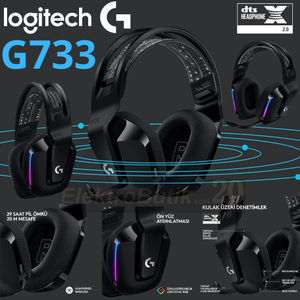 Logitech G733 Lightspeed Siyah 981-000864 RGB Kablosuz Oyuncu Kulakl�k