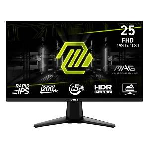 MSI MAG 255F  E20 24.5 0.5 ms 200 Hz Flat Rapid IPS  Oyuncu Monitor
