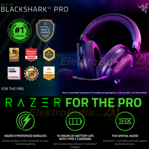 Razer BlackShark V2 Pro 2023 Siyah RZ04-04530100-R3M1 HyperSpeed Kablosuz E-Spor Oyuncu Kulakl�k