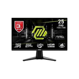 MSI MAG 255F  E20 24.5 0.5 ms 200 Hz Flat Rapid IPS  Oyuncu Monitor