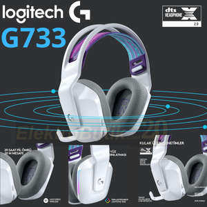 Logitech G733 Lightspeed Beyaz 981-000883 RGB Kablosuz Oyuncu Kulakl�k