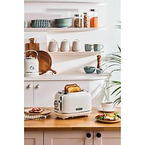 Karaca Vintage Craft 2 Dilim Kapasiteli Ekmek K�zartma Makinesi Cream