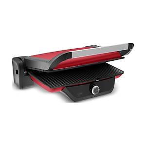 Karaca Gastro Classic 6 Dilim Kapasiteli ��kar�labilir Plaka Izgara ve Tost Makinesi Matte Red 2000W