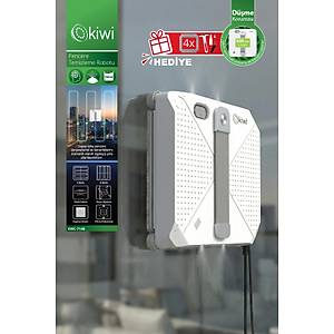 Kiwi KWC-7140 Uzaktan Kumandal� D��me Korumal� KARE Cam Temizleme Robotu 3500Pa