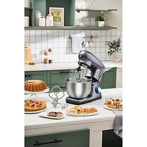 Karaca Multichef Stand Mikser Antrasit Mutfak �efi 1900W 5,5 Lt (K�yma �ekme /Sucuk-Sosis/��li K�fte Aparatl�)